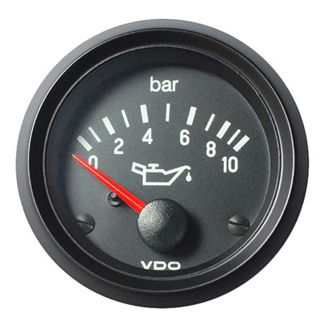 VDO Vision Pressure gauge 10Bar 52mm 12V